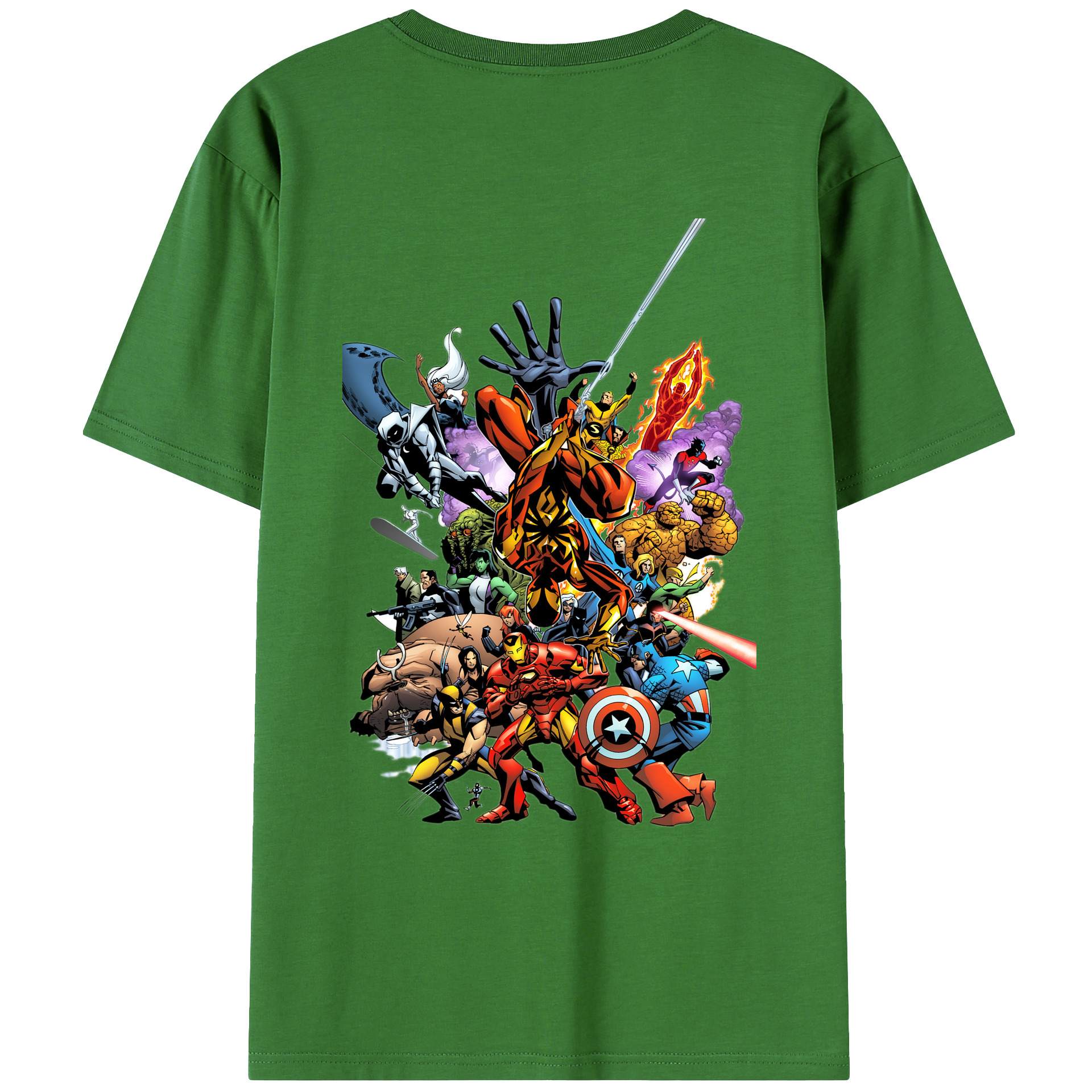 （画像用） アベンジャーズ The Avengers レディース半袖Tシャツ(バックプリント)